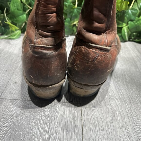 VTG Red Wing Logger Work Boots sz 9 US Brown Leather Vibram Soles Soft Toe main image 8
